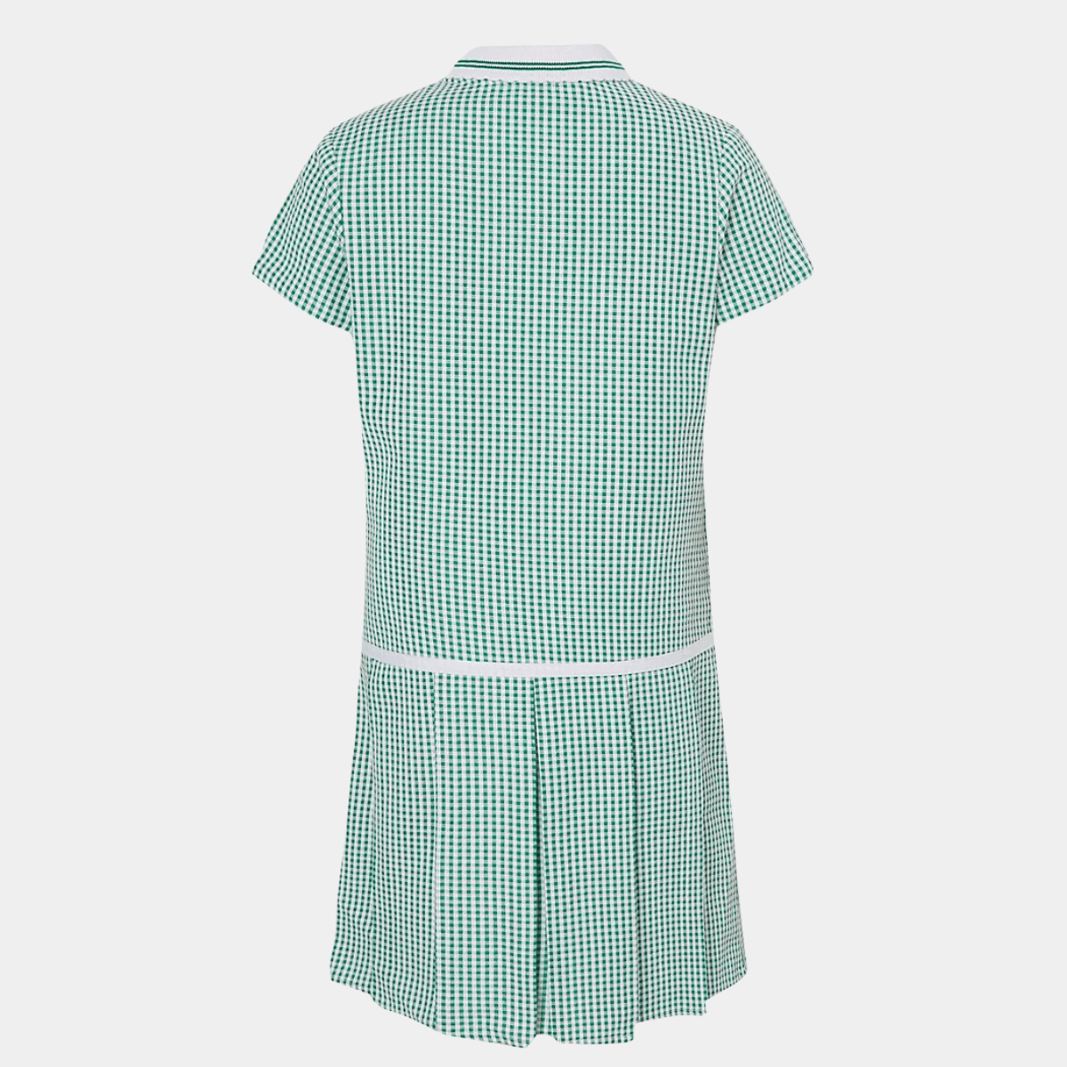 Girls Collar Gingham Zip Up 2pk School Dress from You Know Who's