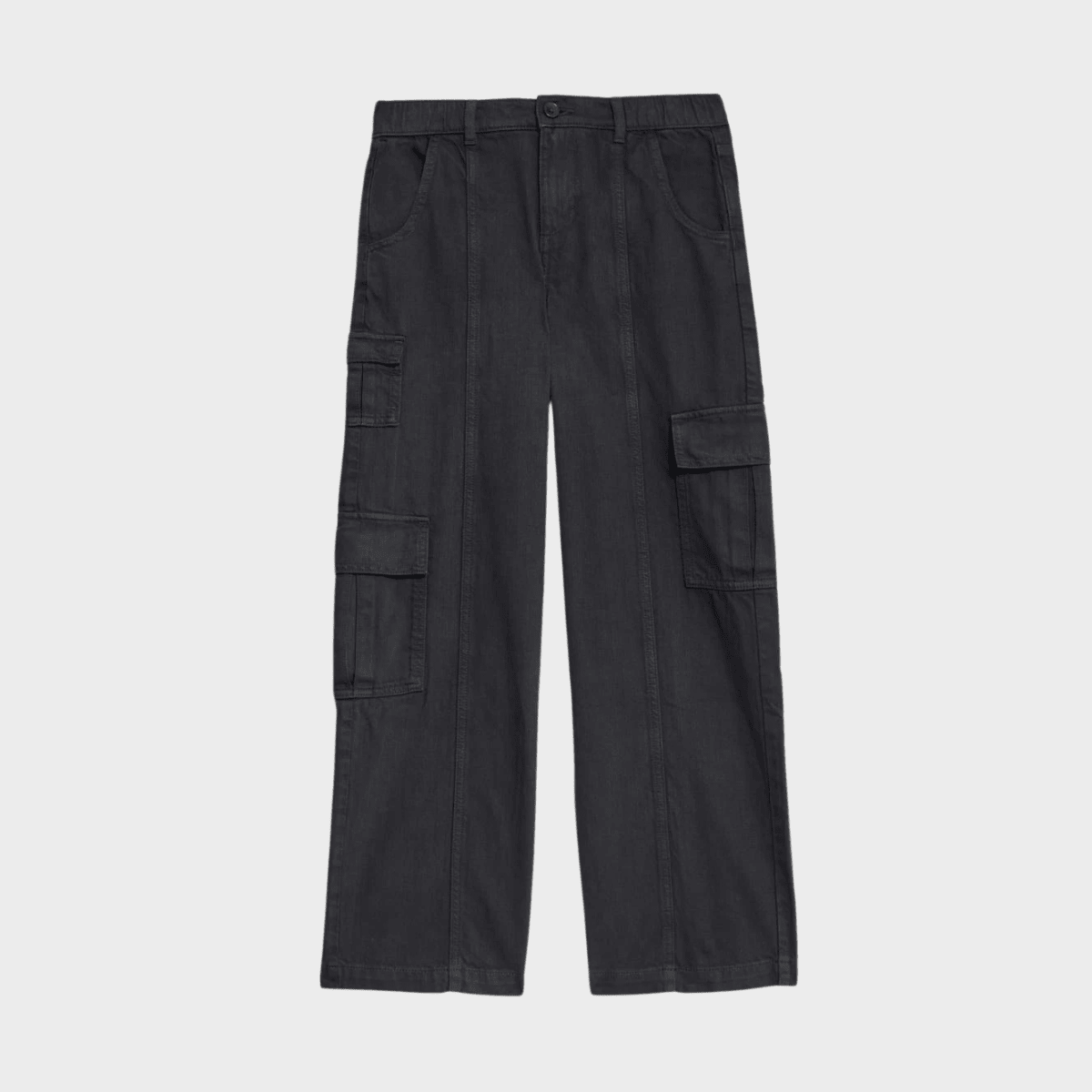 Girls Cotton Carbon Wide Leg Cargo Pants (6 - 16Y) from You Know Who's