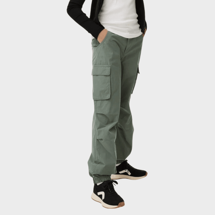 Girls Cotton Khaki Parachute Trouser (6 - 16Y) from You Know Who's