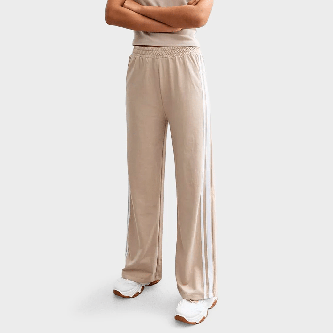 Girls Cream 2 Stripe Joggers (9 - 15Y) from You Know Who's