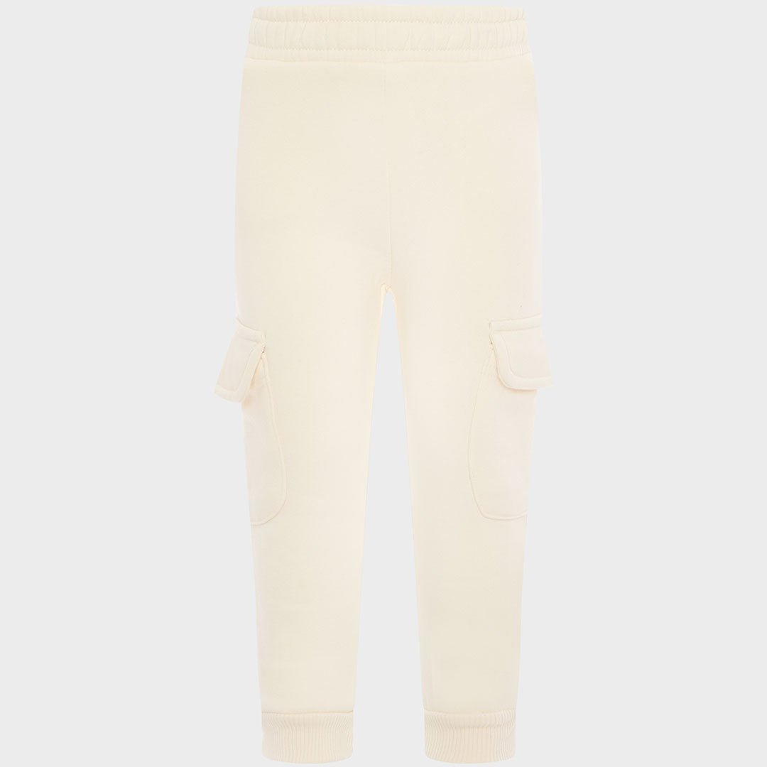 Girls Cream Joggers from You Know Who's