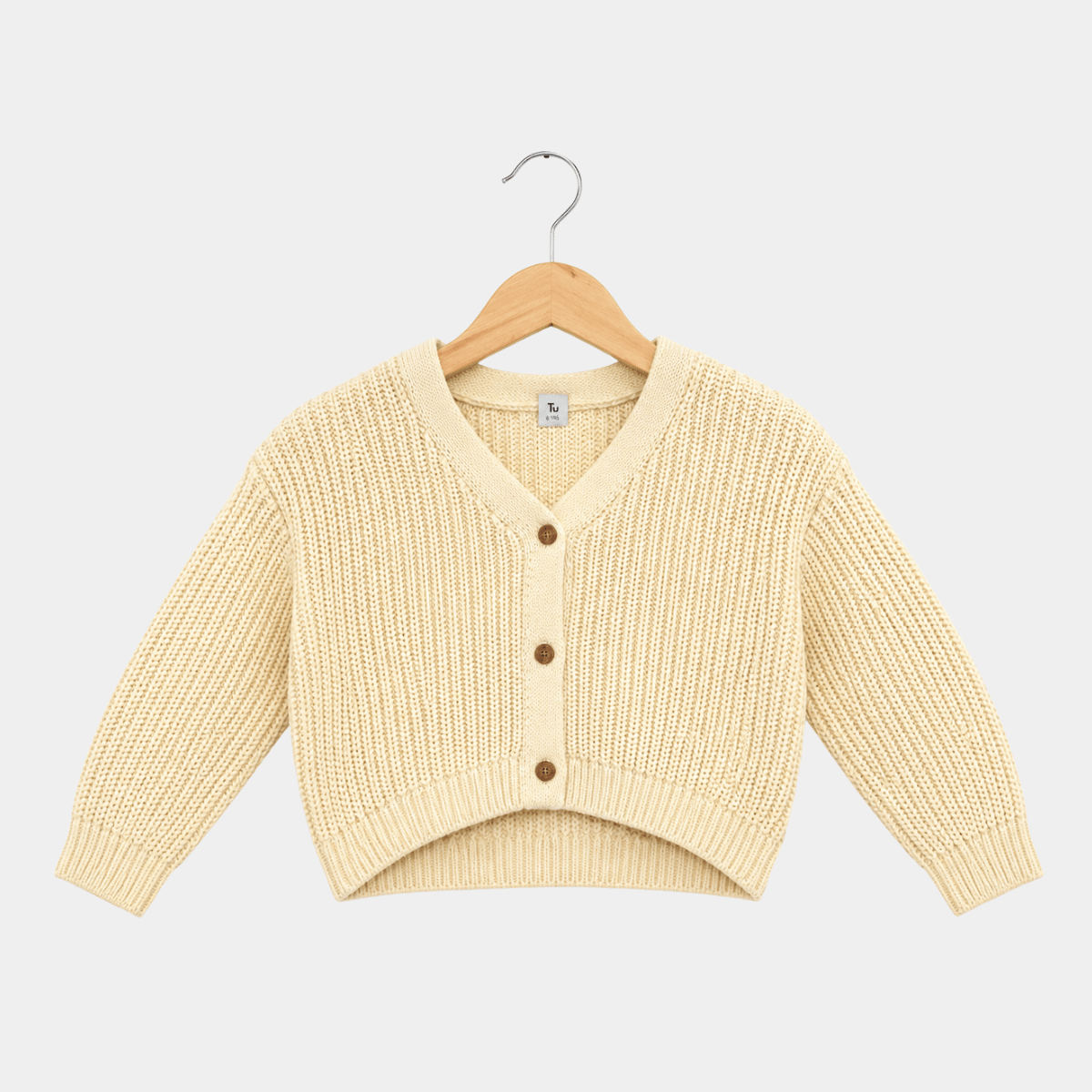 Girls Cream Knitted Cardigan from You Know Who's
