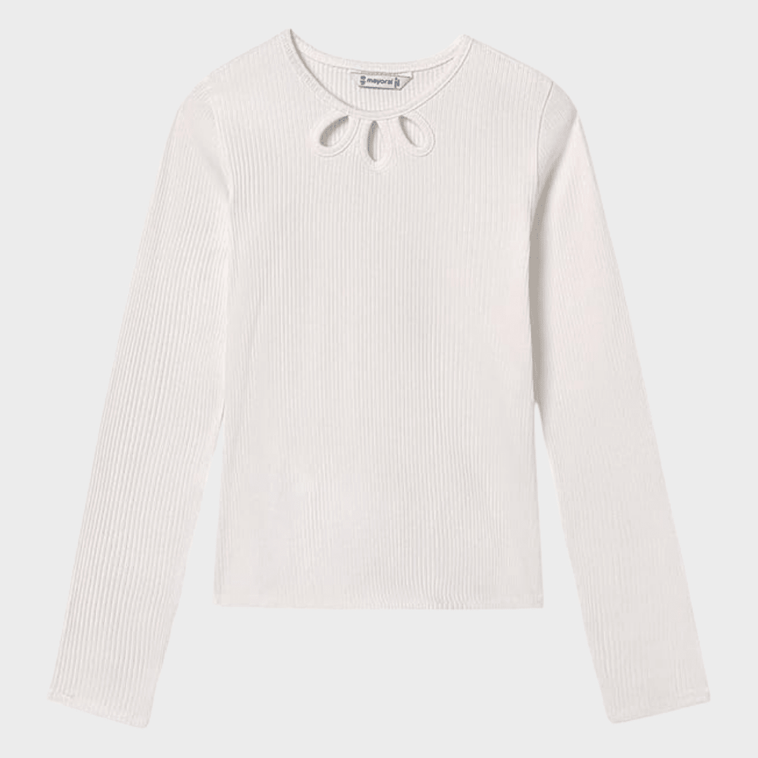 Girls Cut Out Ribbed Top (8 - 14Y) from You Know Who's