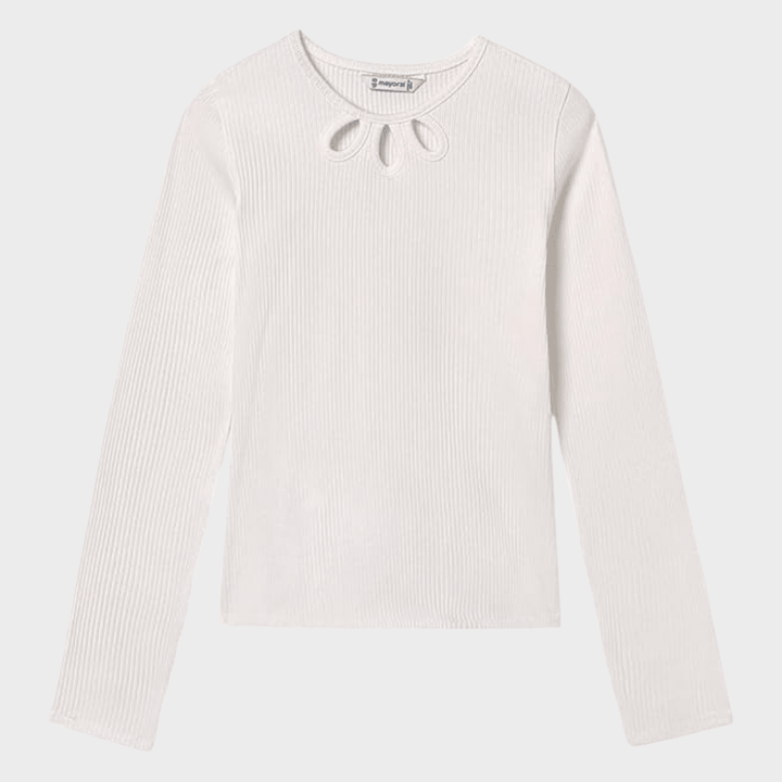 Girls Cut Out Ribbed Top (8 - 14Y) from You Know Who's