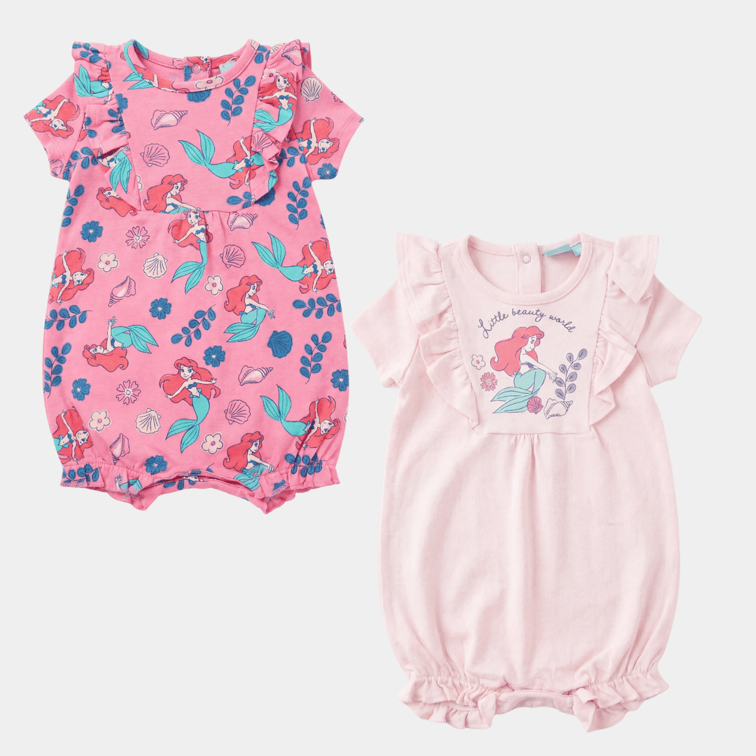 Girls Disney Mermaid 2pk Romper from You Know Who's