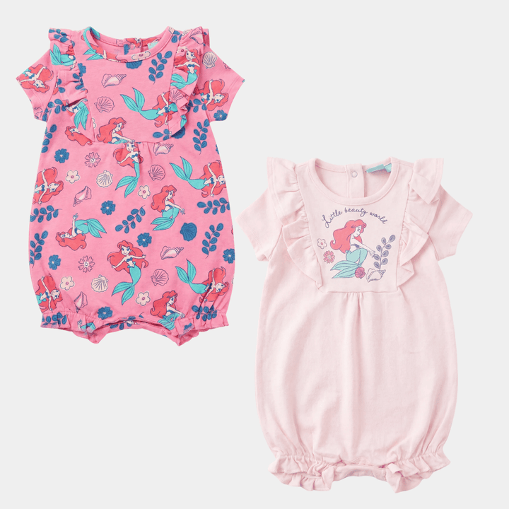 Girls Disney Mermaid 2pk Romper from You Know Who's