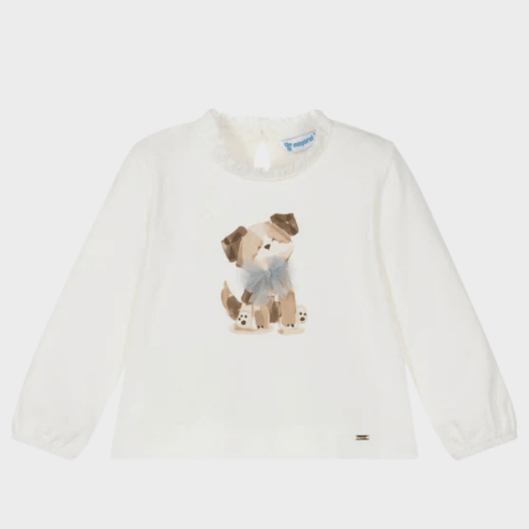Girls Dog with Bow Top (6M - 4Y) from You Know Who's