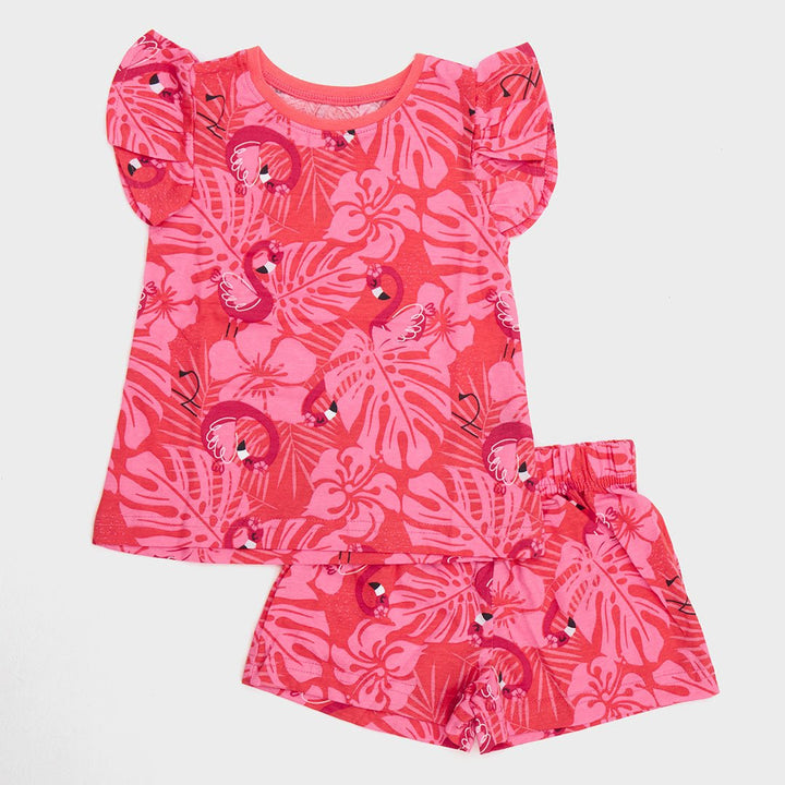 Girls Flamingo Shorty PJs from You Know Who's