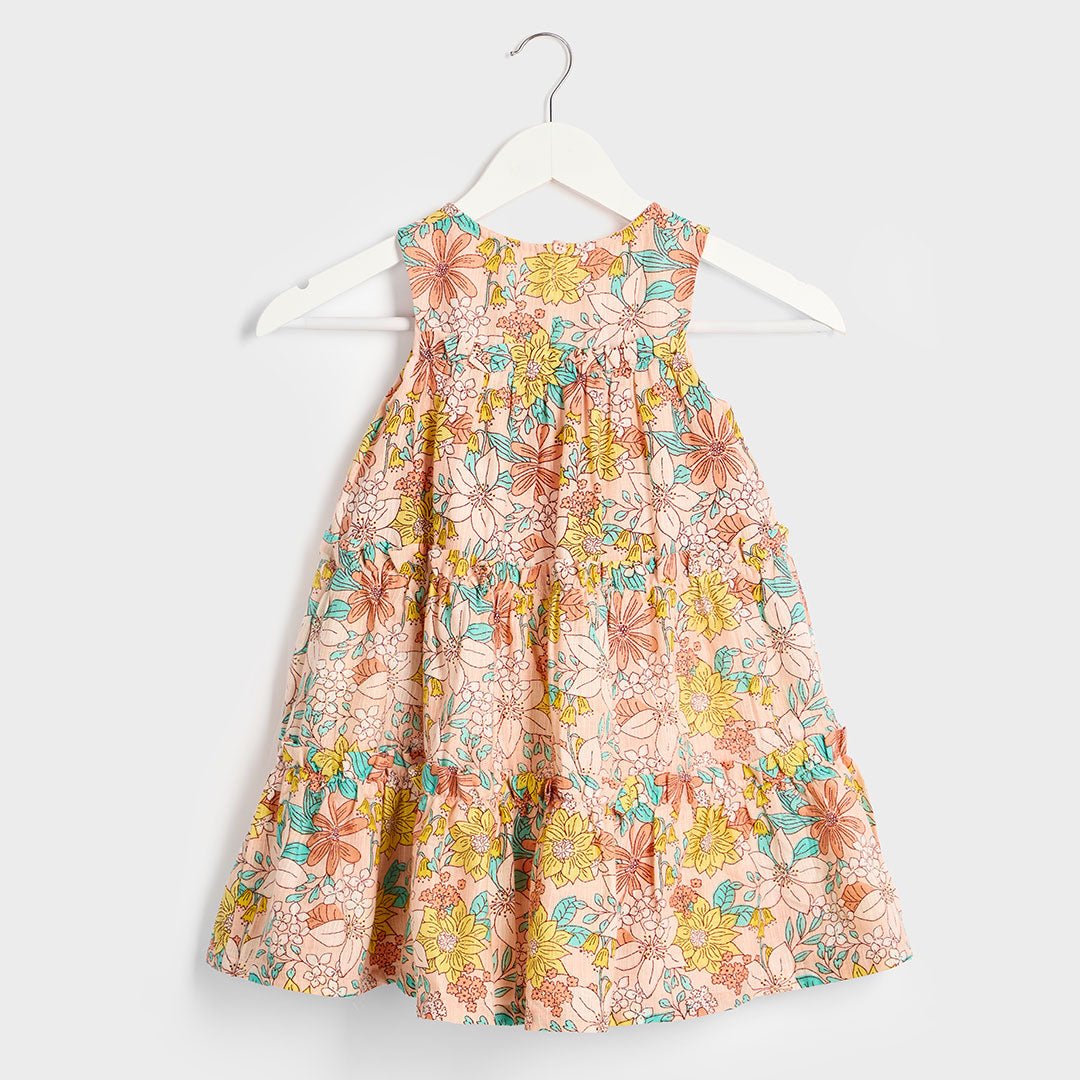 Girls Floral Cotton Lined Dress from You Know Who's