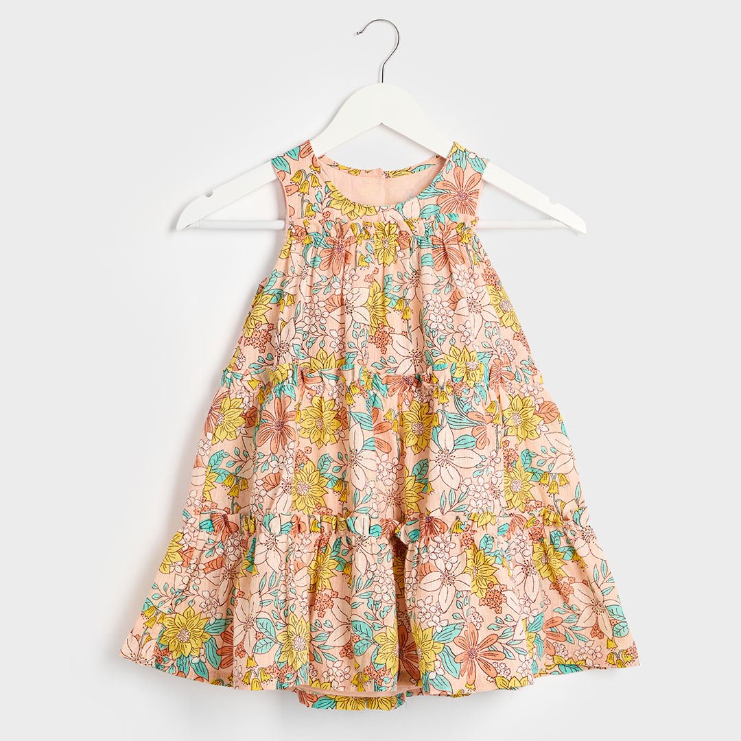 Girls Floral Cotton Lined Dress from You Know Who's