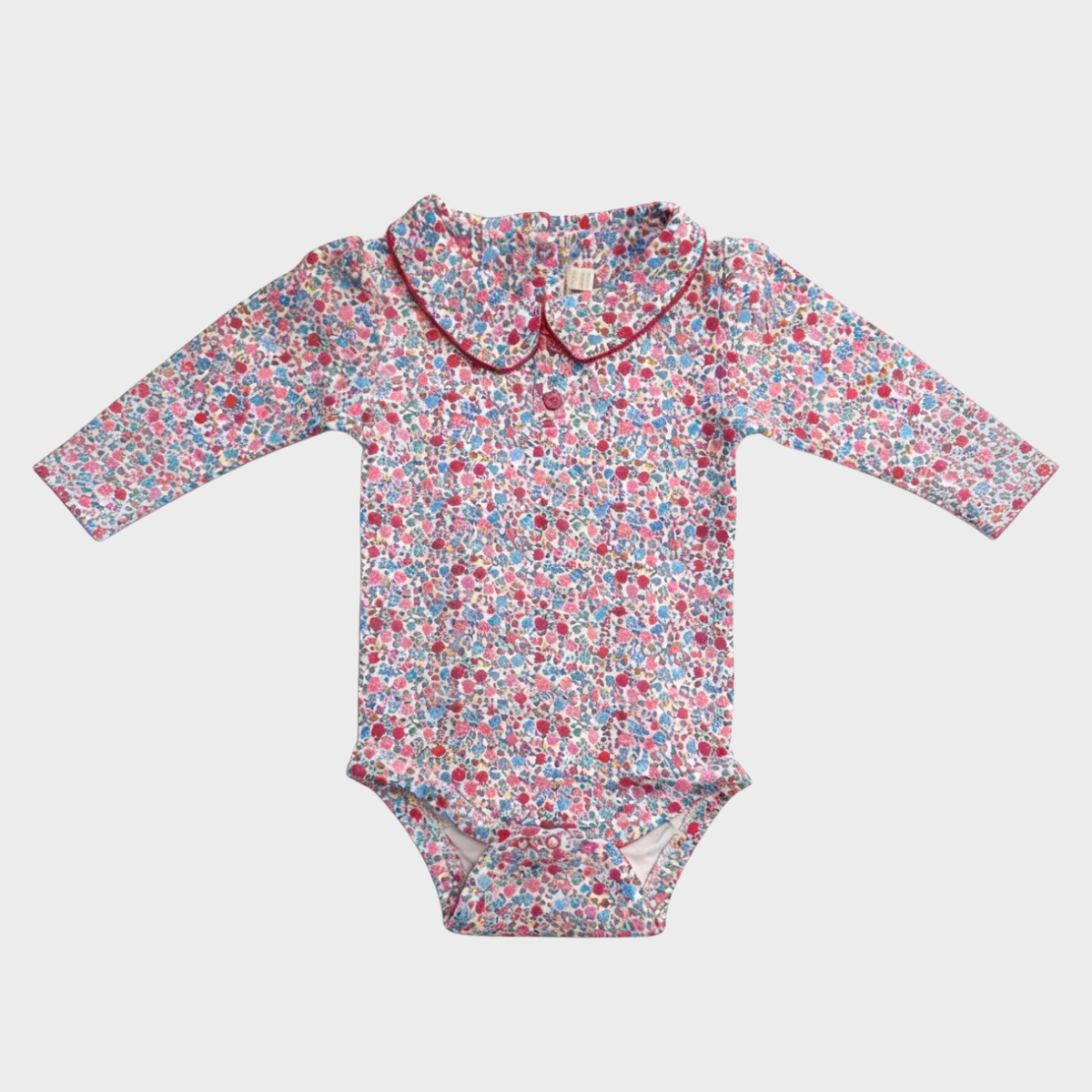 Girls Floral Jojo Button Baby Bodysuit from You Know Who's