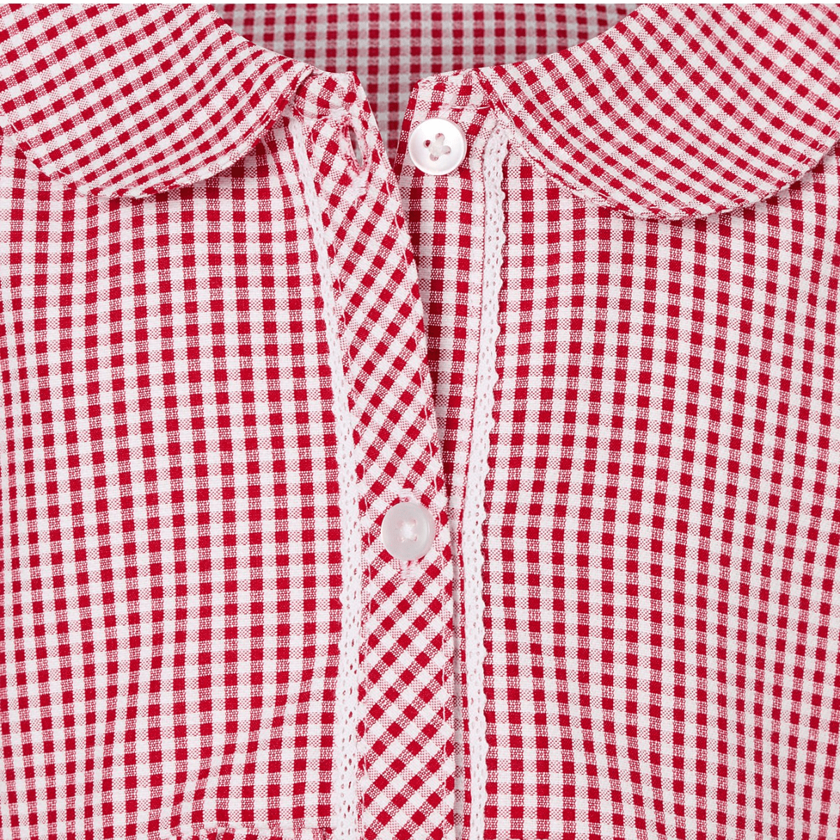 Girls Gingham Button 2pk School Dress from You Know Who's