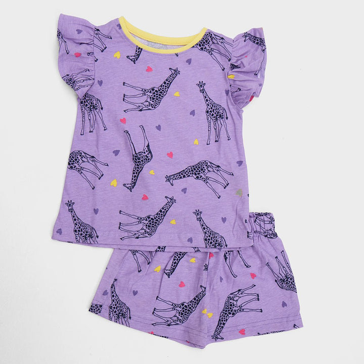 Girls Giraffes Shorty PJs from You Know Who's