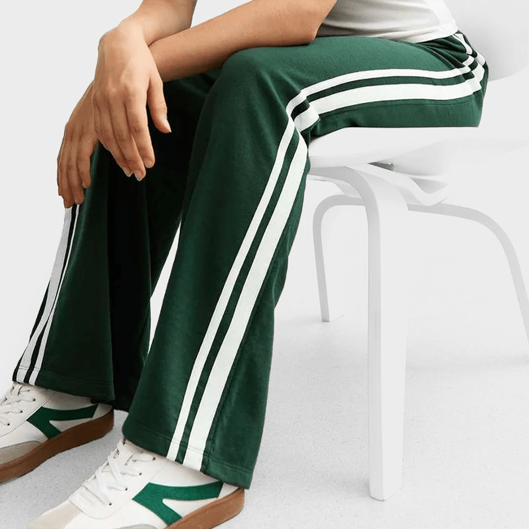 Girls Green 2 Stripe Joggers (9 - 15Y) from You Know Who's