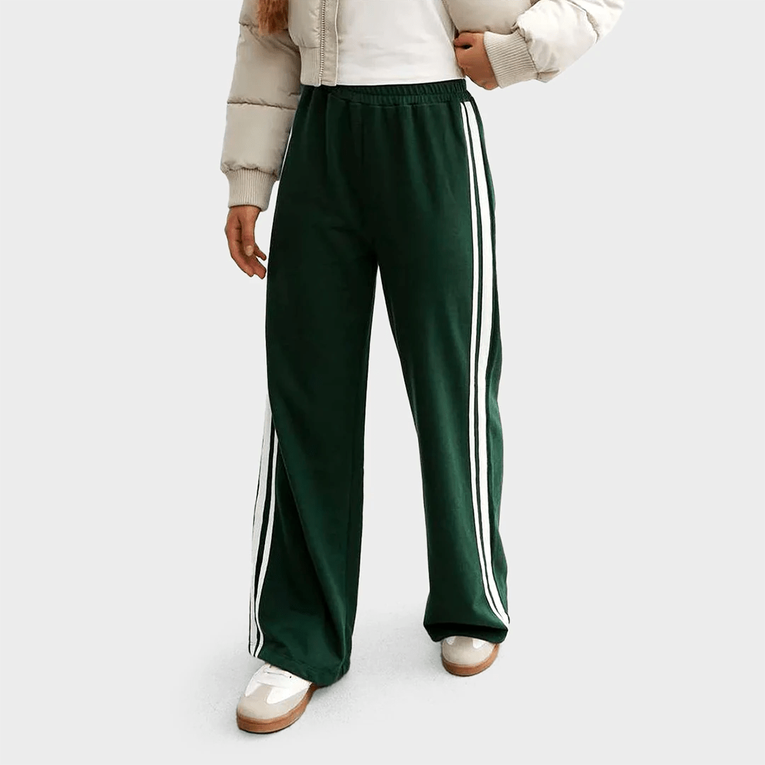 Girls Green 2 Stripe Joggers (9 - 15Y) from You Know Who's