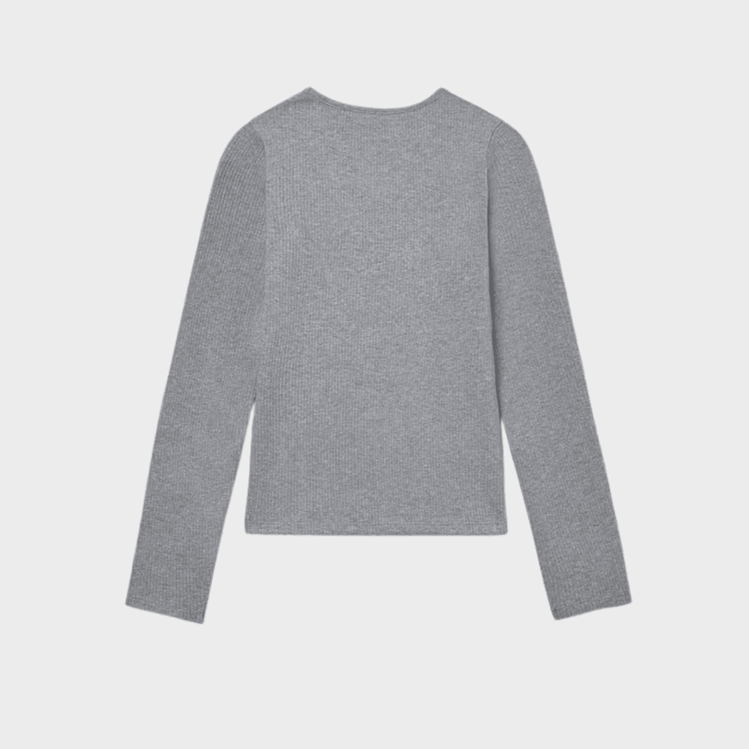 Girls Grey Cut Out Ribbed Top (8 - 16Y) from You Know Who's