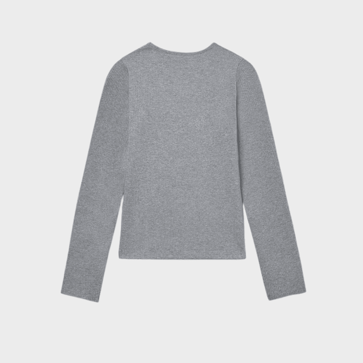 Girls Grey Cut Out Ribbed Top (8 - 16Y) from You Know Who's