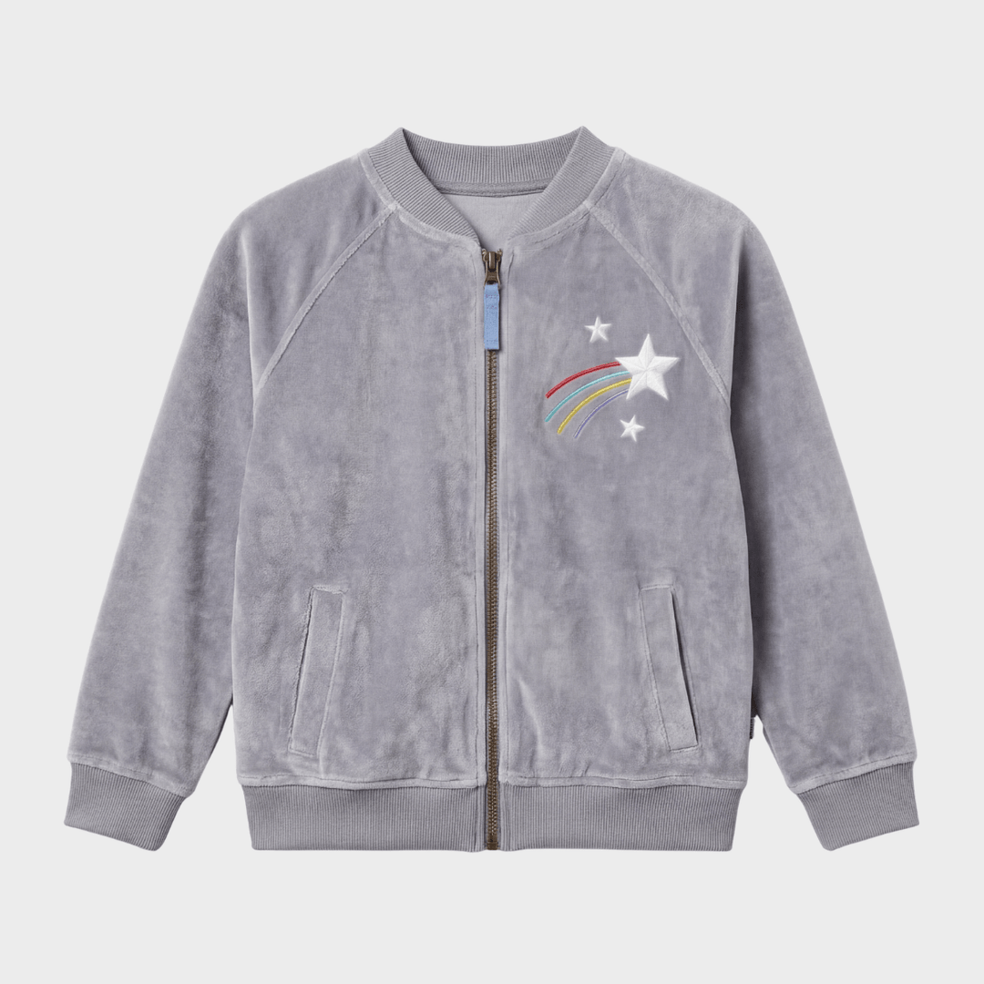 Girls Grey Frugi Zipper from You Know Who's