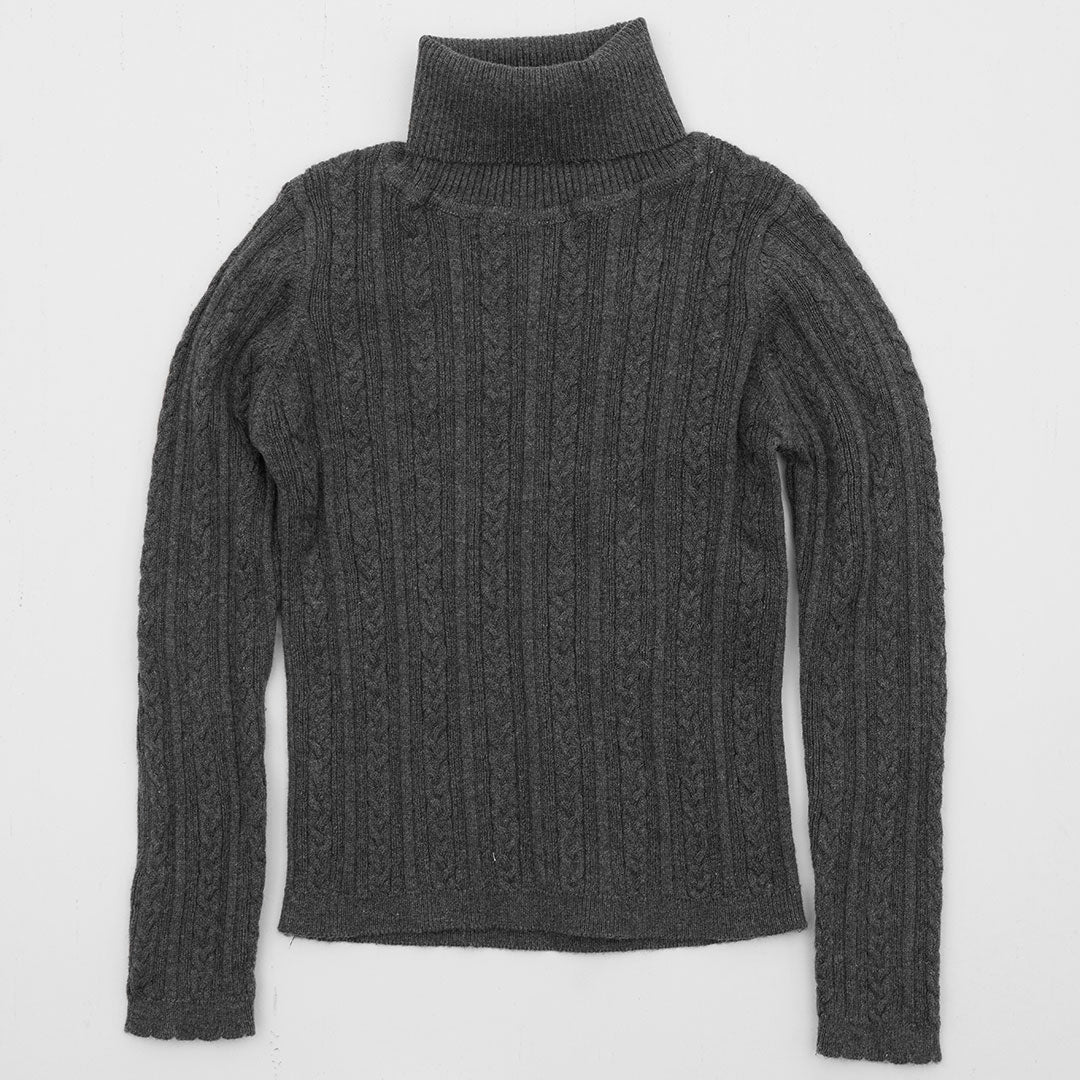 Girls Grey Knitted Polo from You Know Who's