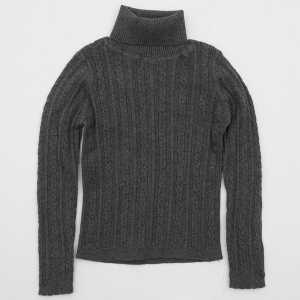 Girls Grey Knitted Polo from You Know Who's