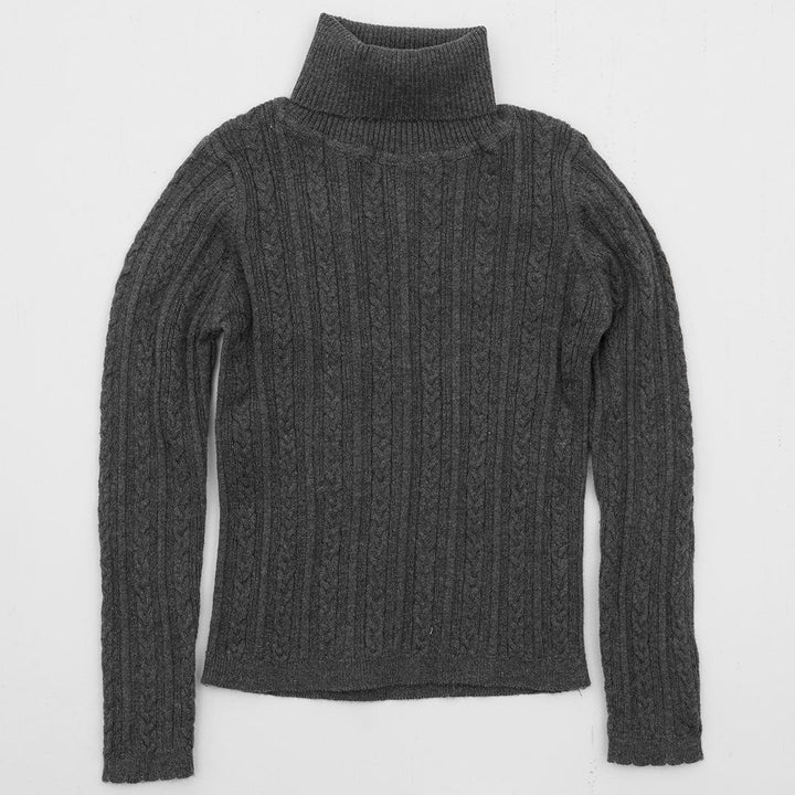 Girls Grey Knitted Polo from You Know Who's