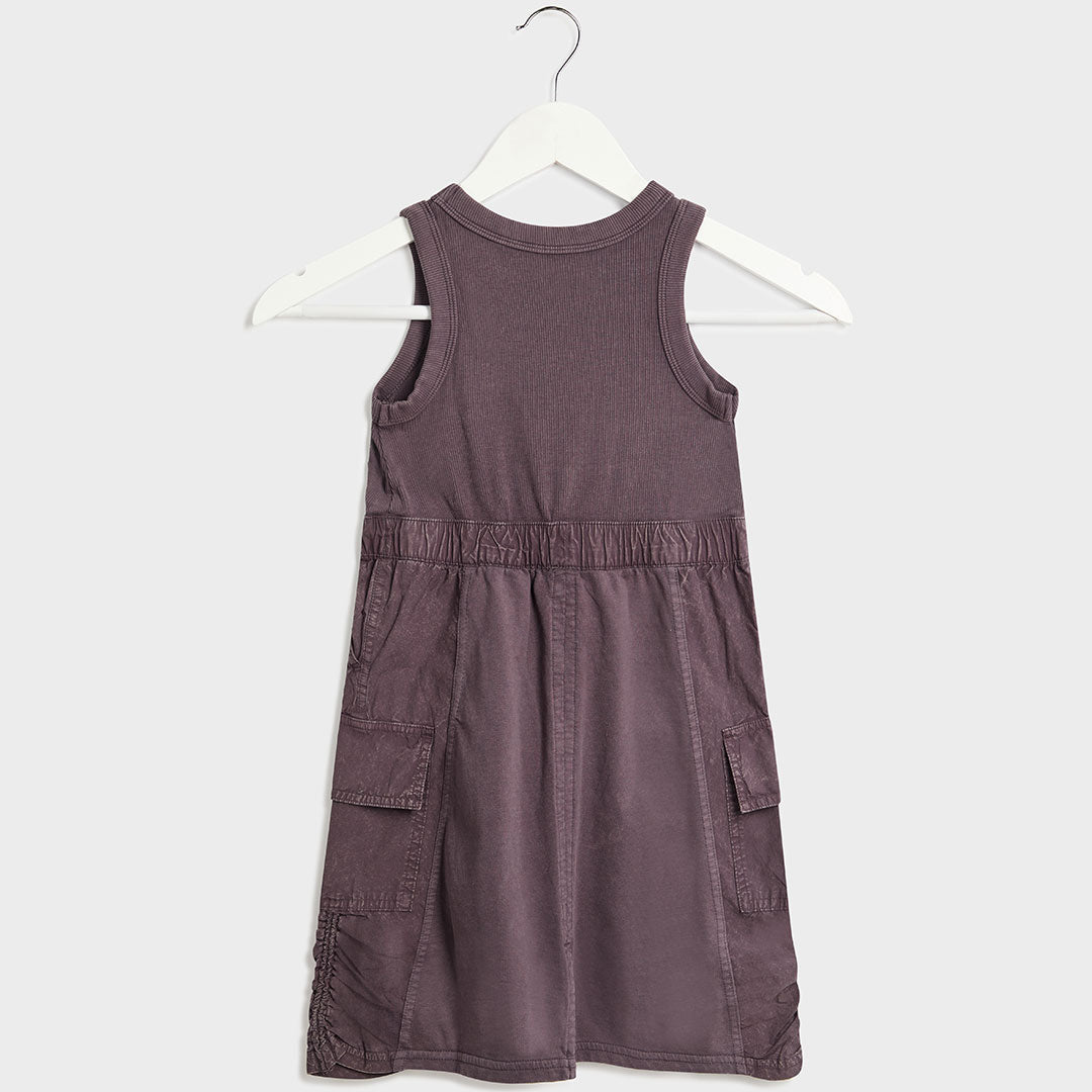 Girls Grey Utility Dress from You Know Who's