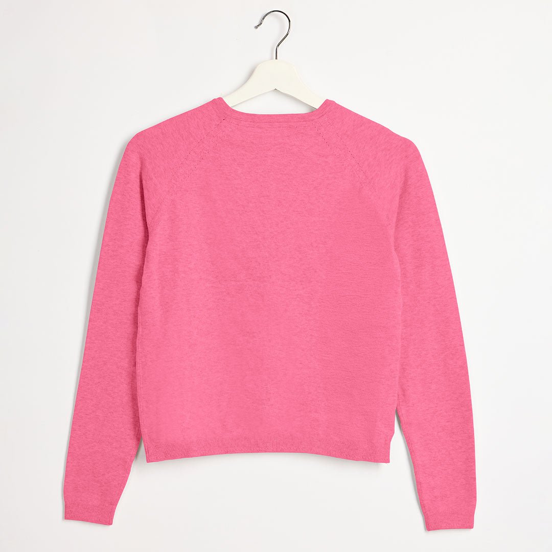 Girls Hot Pink Knitted Cardigan from You Know Who's