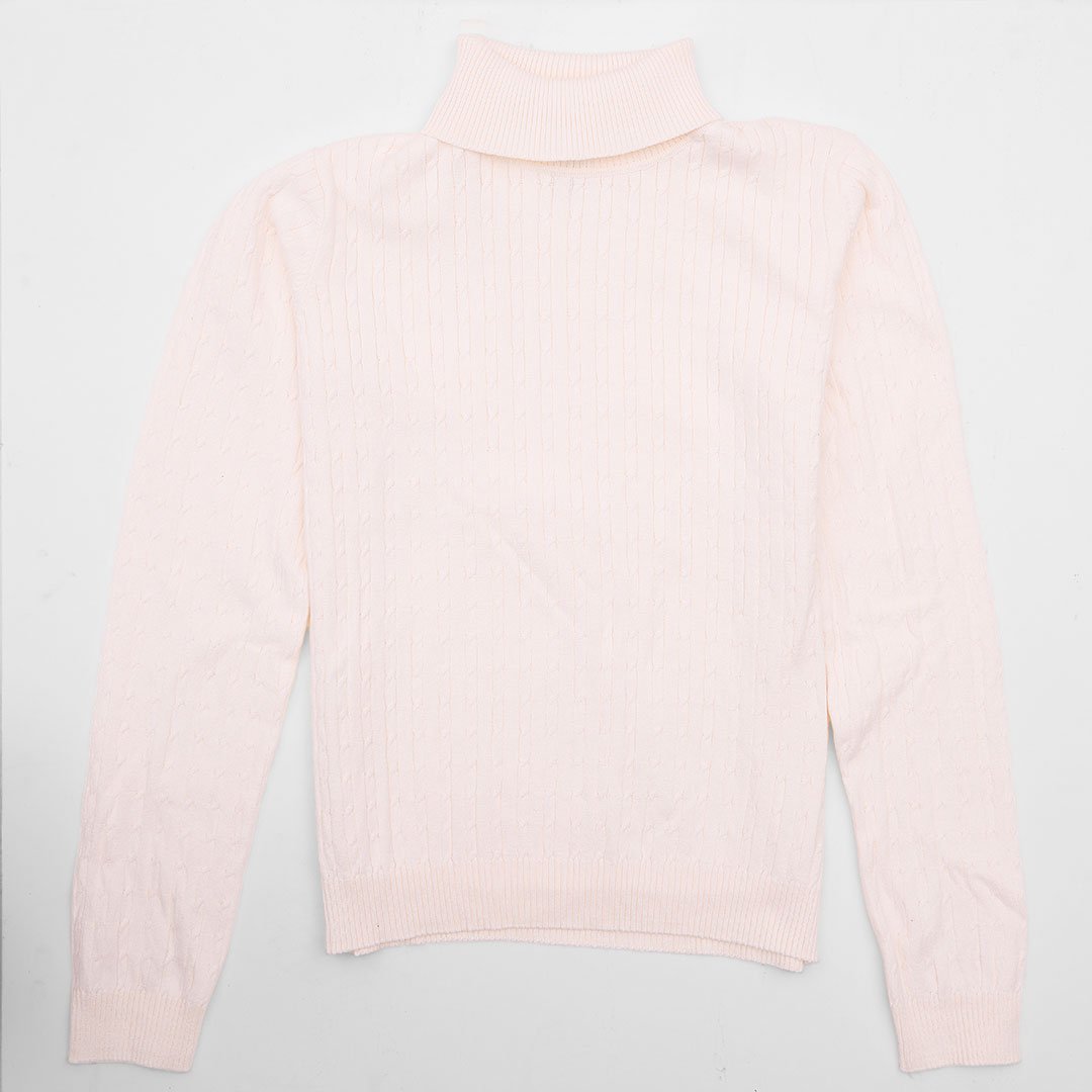 Girls Ivory Knitted Polo from You Know Who's