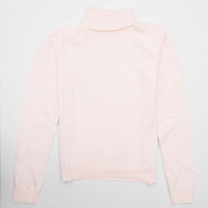 Girls Ivory Knitted Polo from You Know Who's