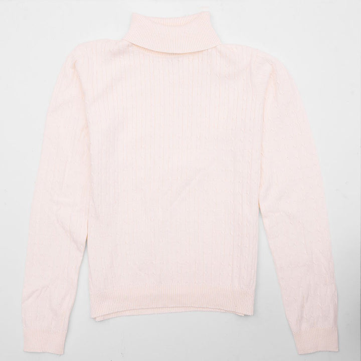 Girls Ivory Knitted Polo from You Know Who's