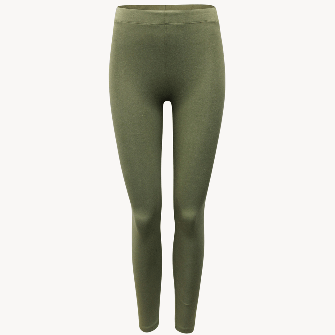 Girls Khaki Leggings from You Know Who's