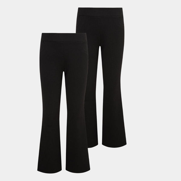 Girls Kick Flare 2pk School Trouser from You Know Who's