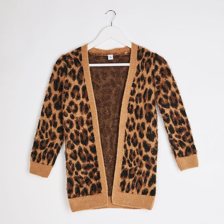 Girls Leopard Cardigan from You Know Who's