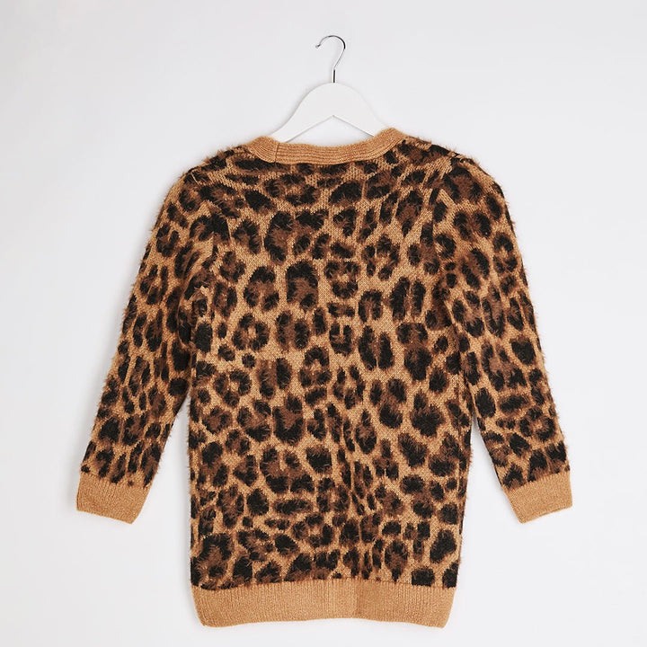 Girls Leopard Cardigan from You Know Who's