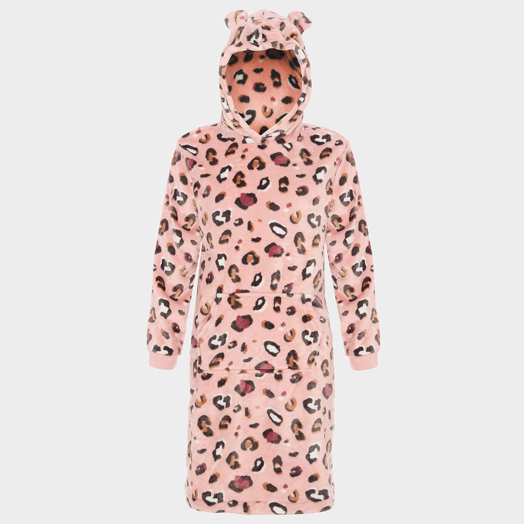 Girls Leopard fleece hoody Set from You Know Who's