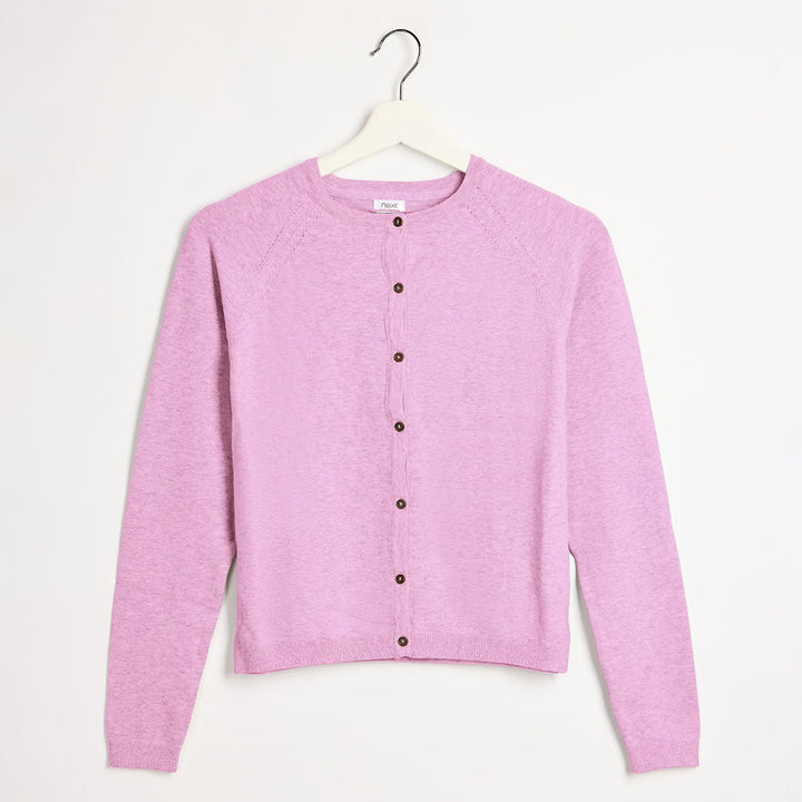 Girls Lilac Knitted Cardigan from You Know Who's