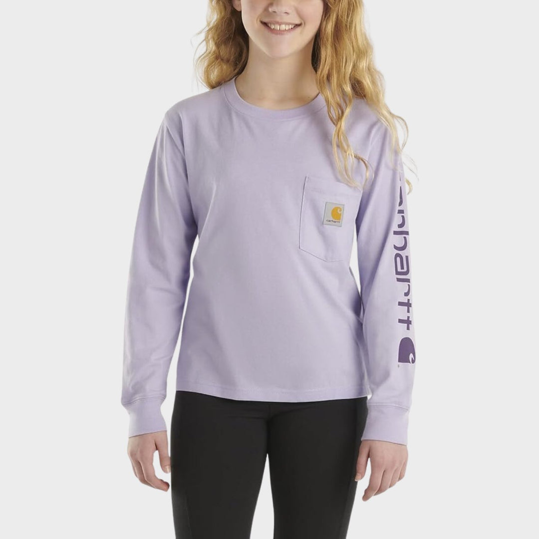 Girls Lilac Long Sleeve Carhartt from You Know Who's