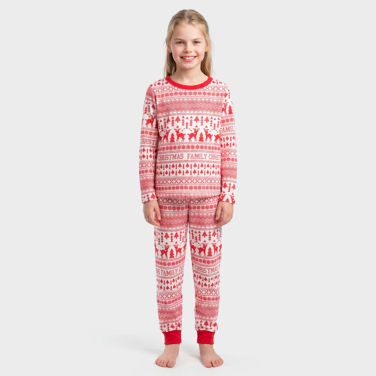 Girls Matching Family Christmas Pyjamas from You Know Who's
