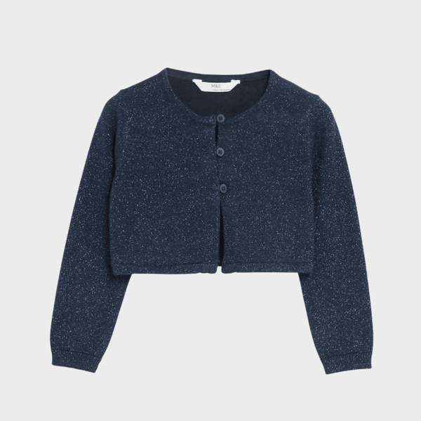 Girls Navy Cardigan from You Know Who's