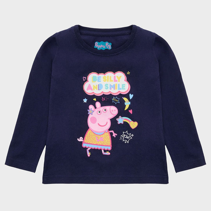 Girls Navy Peppa Pig Top from You Know Who's