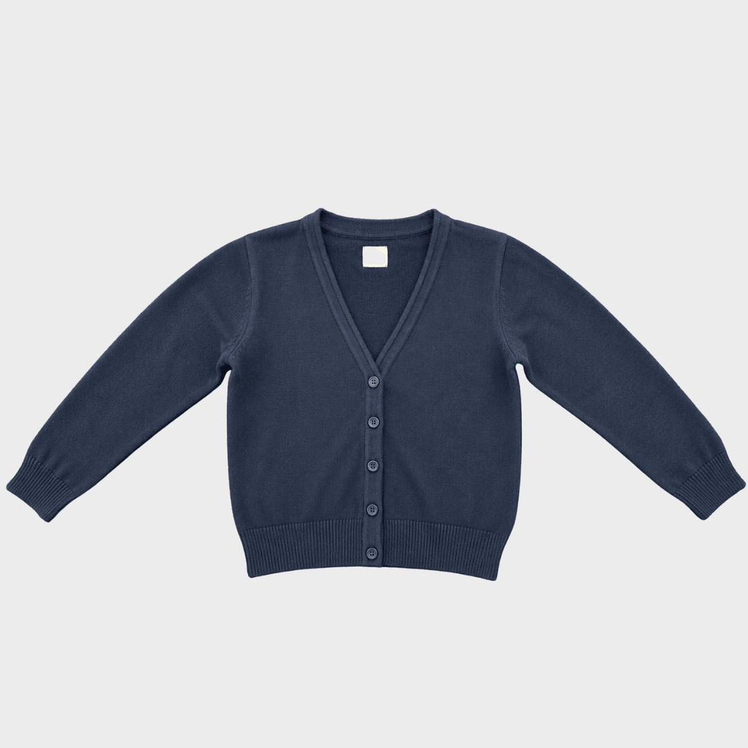 Girls Navy School Cardigan from You Know Who's