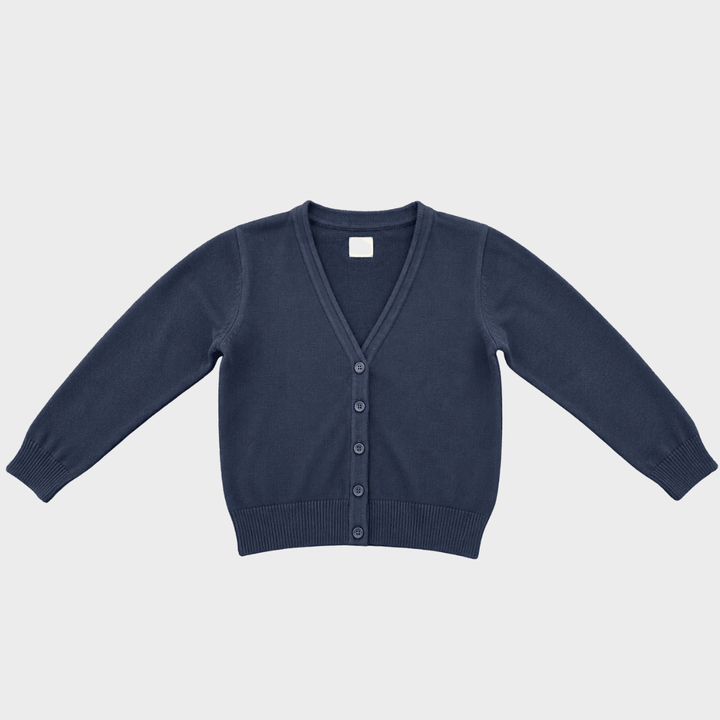 Girls Navy School Cardigan from You Know Who's