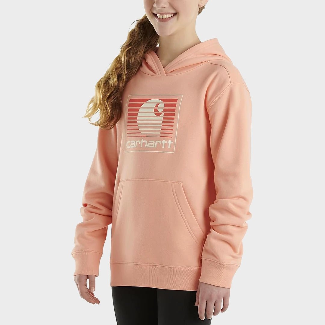 Girls Peach Carhartt Hoodie from You Know Who's