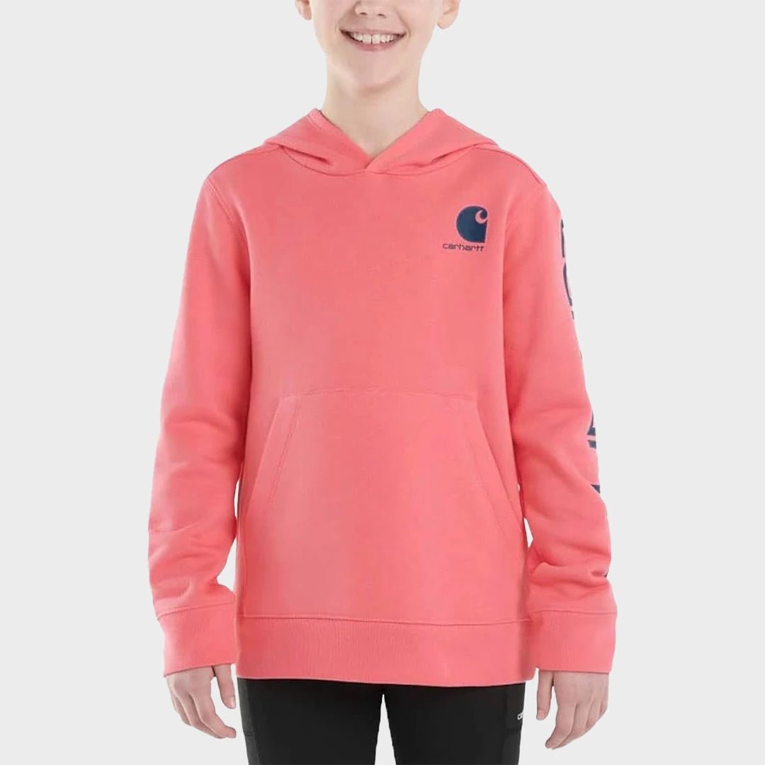 Girls Pink Carhartt Hoodie from You Know Who's