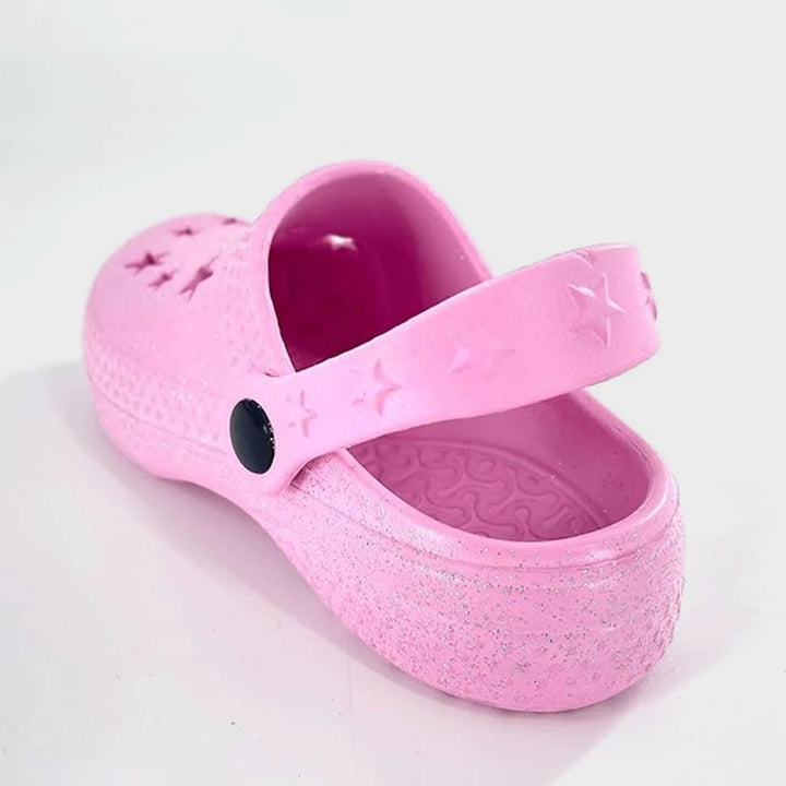 Girls Pink Glitter Clogs from You Know Who's