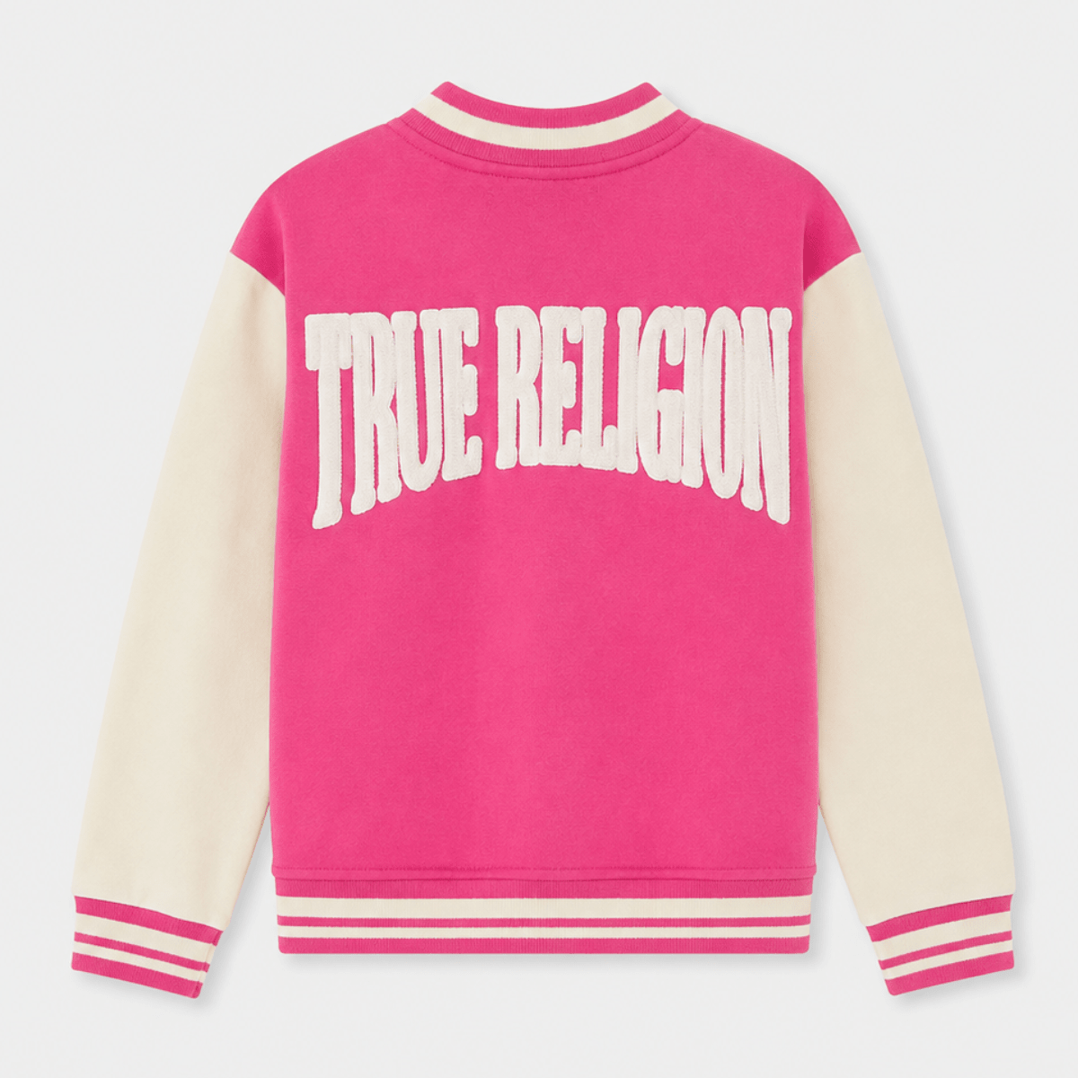 Girls Pink True Religion Varsity Jacket from You Know Who's