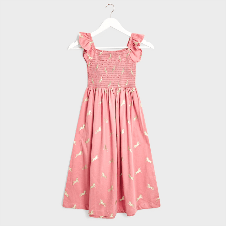 Girls Pink Unicorn Boden Dress from You Know Who's