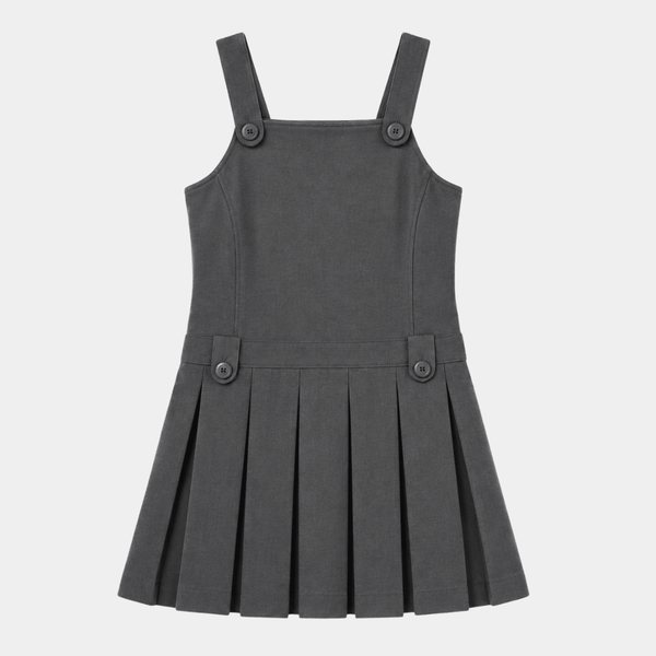 Girls Pleat 2 Button Pinafore from You Know Who's