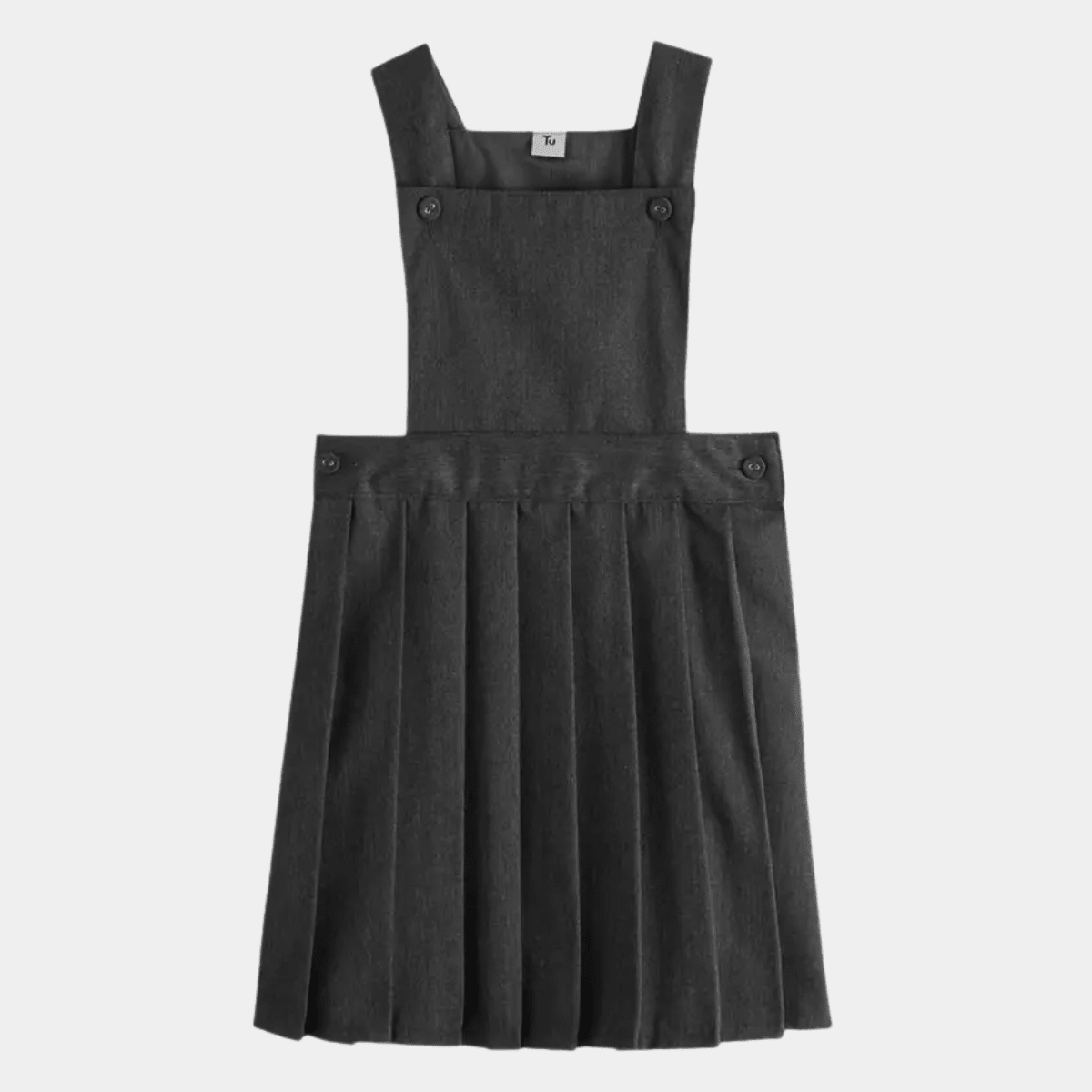 Girls Pleated 2 Button Pinafore from You Know Who's