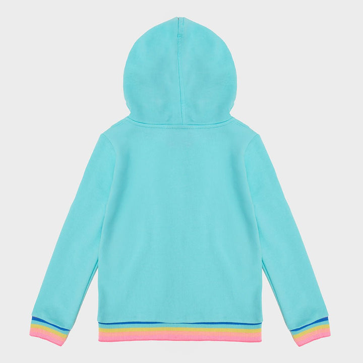 Girls Rainbow trim Hoodie from You Know Who's